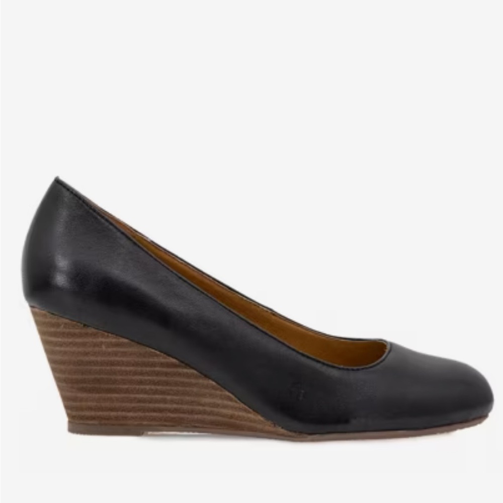 Black Wedge Heel Shoes